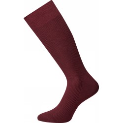 JBS Bomulds rib strømper - Dark Red