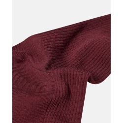 JBS Bomulds rib strømper - Dark Red