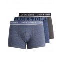 JACK & JONES DENIM TRUNKS 3-PACK - DARK GREY