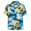 BERNTSON Hawaii kortærmet skjorte - Ocean Sunset