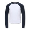 KIDS ONLY Colourblock bluse - Cloud Dancer / Night Sky