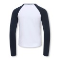 KIDS ONLY Colourblock bluse - Cloud Dancer / Night Sky