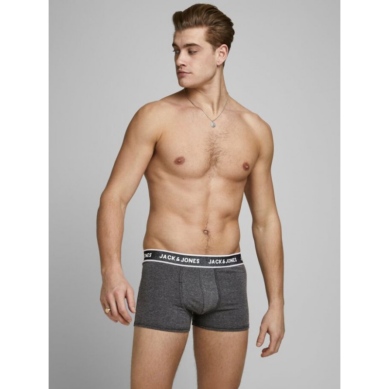 JACK & JONES DENIM TRUNKS 3-PACK - DARK GREY