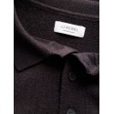 JJ REBEL Birch langærmet strik polo - Black