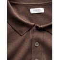 JJ REBEL Birch langærmet strik polo - Delicioso