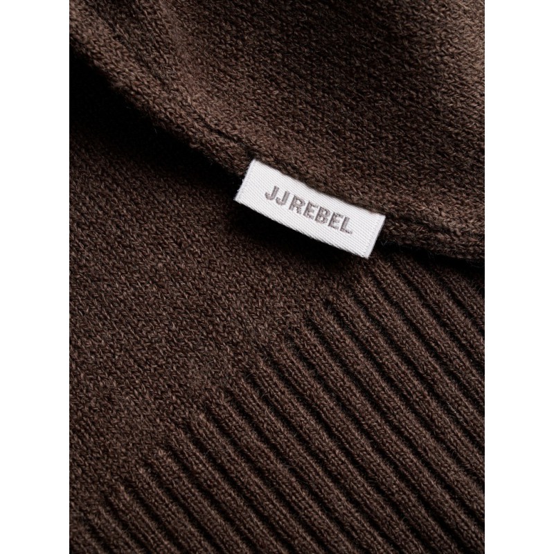 JJ REBEL Birch langærmet strik polo - Delicioso