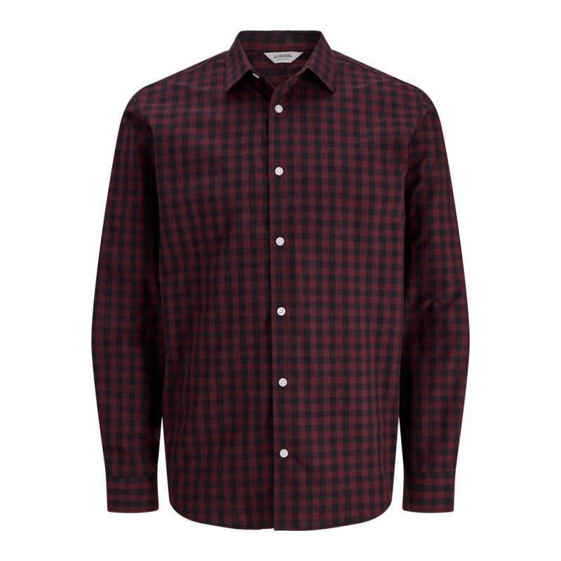 JJ REBEL Havin Gingham langærmet skjorte - Port Royale