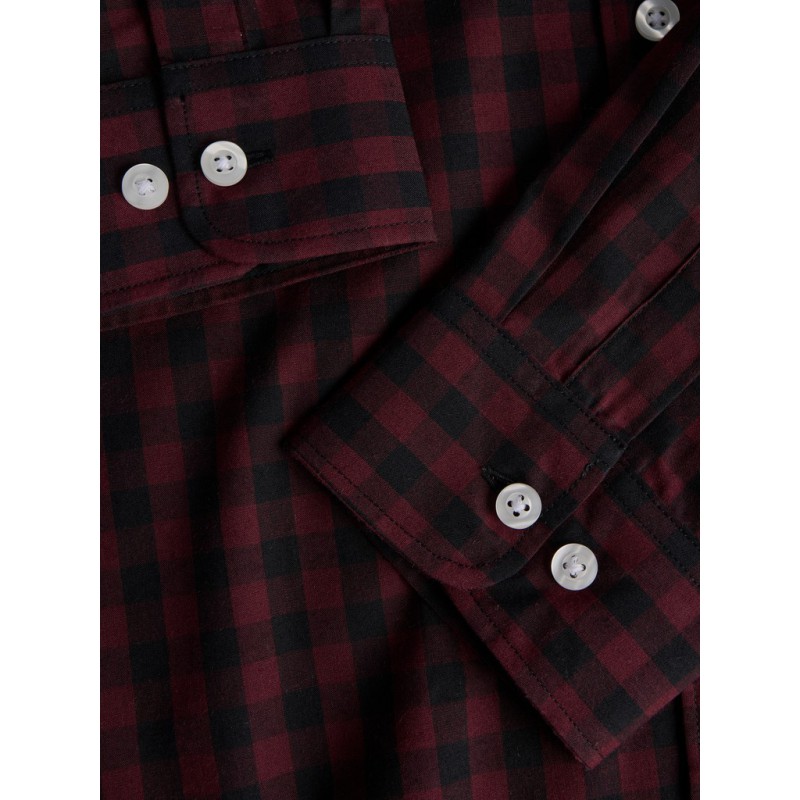 JJ REBEL Havin Gingham langærmet skjorte - Port Royale