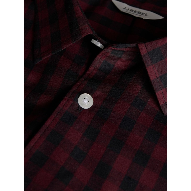 JJ REBEL Havin Gingham langærmet skjorte - Port Royale