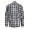 JJ REBEL Havin Gingham langærmet skjorte - Navy Blazer