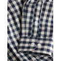 JJ REBEL Havin Gingham langærmet skjorte - Navy Blazer