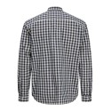 JJ REBEL Havin Gingham langærmet skjorte - Navy Blazer