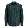 JJ REBEL Havin Gingham langærmet skjorte - Bistro Green