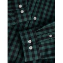 JJ REBEL Havin Gingham langærmet skjorte - Bistro Green
