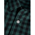 JJ REBEL Havin Gingham langærmet skjorte - Bistro Green