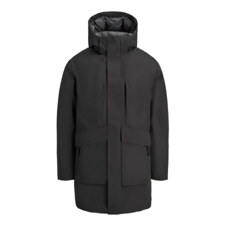 JACK & JONES PLUS Moon parka jakke - Black