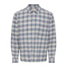 ONLY & SONS Hale flannel relaxed skjorte - Bluefin