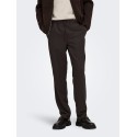 ONLY & SONS Hansi Edge straight bukser - Coffee Bean