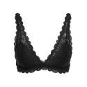 ONLY Chloe blonde padded trekant bh - Black
