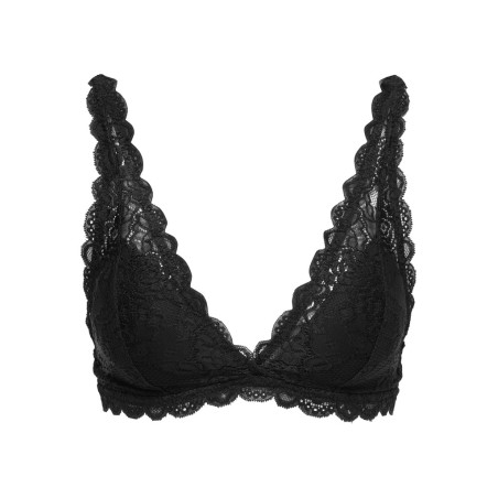 ONLY Chloe blonde padded trekant bh - Black