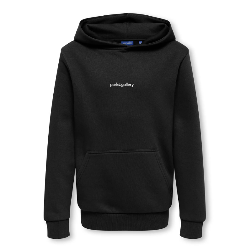 ONLY & SONS JUNIOR Ceres print sweat hoodie - Black / PARKS GALLERY