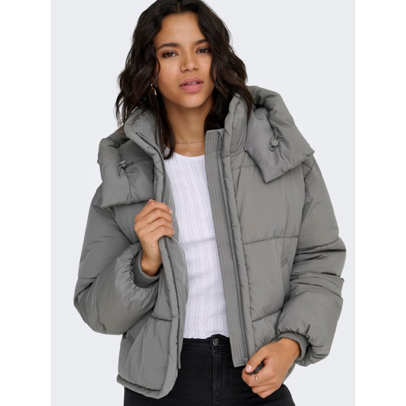 ONLY Cornelia puffer jakke - Pewter