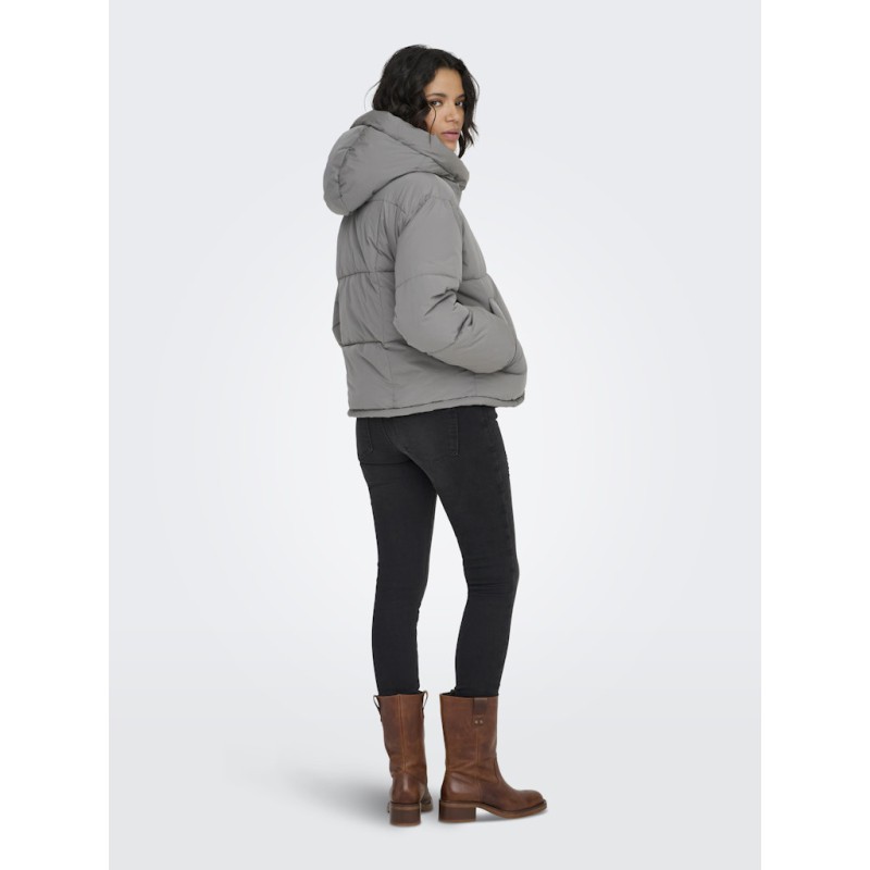 ONLY Cornelia puffer jakke - Pewter