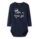 NAME IT BABY Jul langærmet bodystocking - Navy Blazer