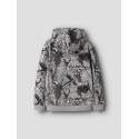 NAME IT KIDS dreng - Rasse sweathoodie - Charcoal Gray