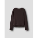 NAME IT KIDS pige - Rosima langærmet bluse - Chocolate Plum