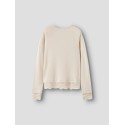 NAME IT KIDS pige - Rosima langærmet slim bluse - Birch