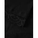 NAME IT KIDS pige - Rosima langærmet slim bluse - Black