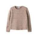 NAME IT KIDS pige - Regina loose striktrøje - Island Fossil