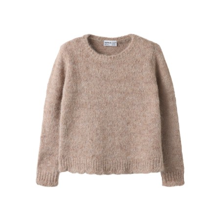 NAME IT KIDS pige - Regina loose striktrøje - Island Fossil