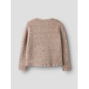NAME IT KIDS pige - Regina loose striktrøje - Island Fossil