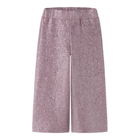 NAME IT MINI pige - Ditsia brede bukser - Mauve Shadows