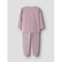 NAME IT MINI pige - Aba Børste langærmet nattøjssæt - Mauve Shadows
