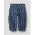 NAME IT MINI pige - Bella barrel jeans - Medium Blue Denim