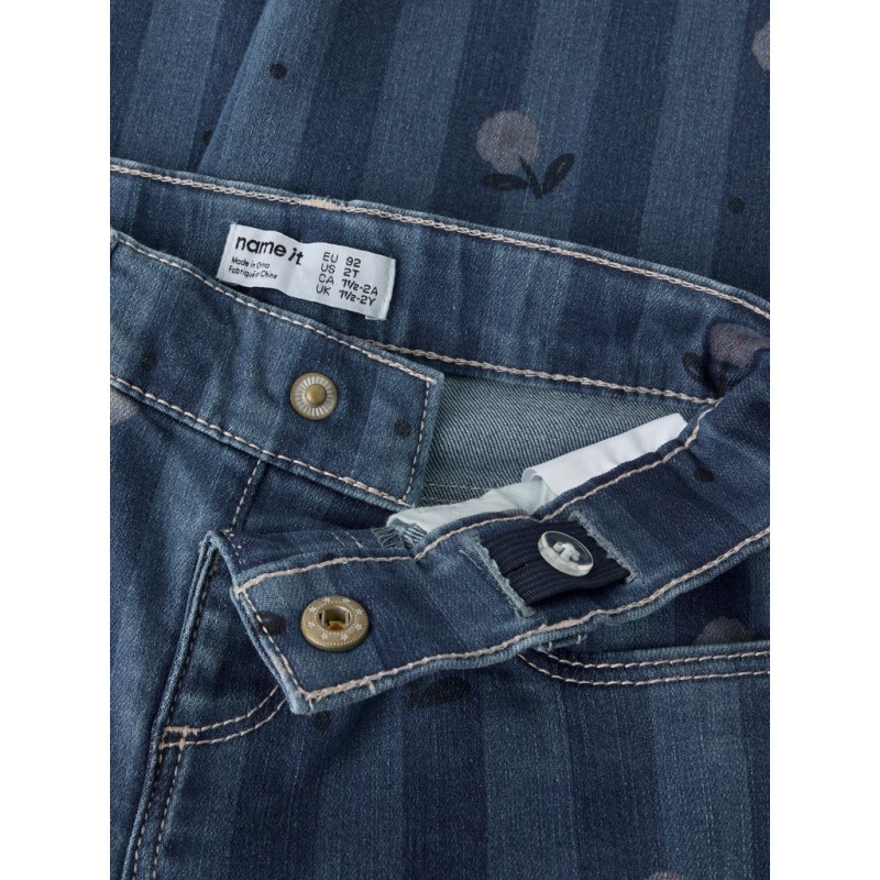 NAME IT MINI pige - Bella barrel jeans - Medium Blue Denim