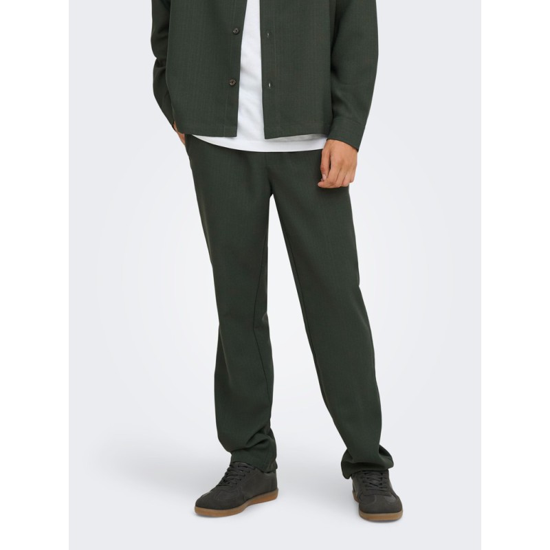 ONLY & SONS Hansi Edge straight bukser - Forest Night