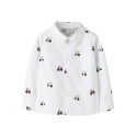 NAME IT MINI dreng - Tractor langærmet skjorte - Bright White
