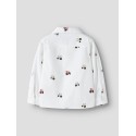 NAME IT MINI dreng - Tractor langærmet skjorte - Bright White