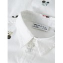 NAME IT MINI dreng - Tractor langærmet skjorte - Bright White