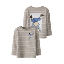 NAME IT MINI dreng - Olle Emil langærmet bluse -  Island Fossil