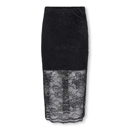 KIDS ONLY Lacey midi blonde nederdel - Black
