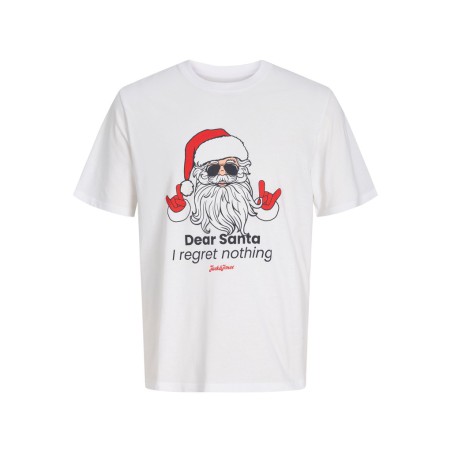 JACK & JONES JUNIOR Xmas fun kortærmet T-shirt - Bright White
