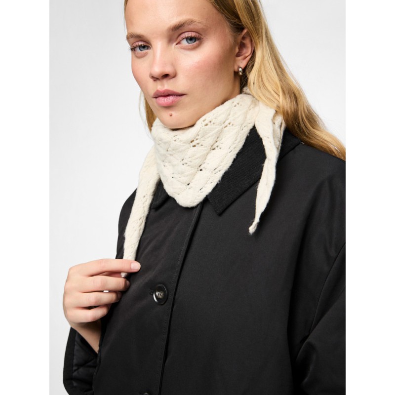 PIECES Joelle trekant tørklæde - Whitecap Gray