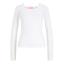 JJXX Lisa layer langærmet bluse - Bright White