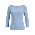 JJXX Star 3/4 boatneck bluse - Faded Denim