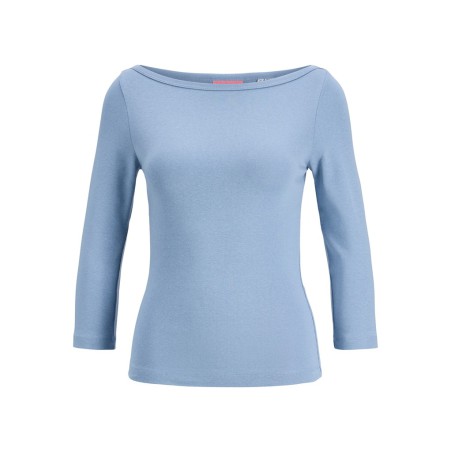 JJXX Star 3/4 boatneck bluse - Faded Denim